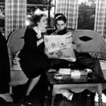 Tyrone Power at home with his mother, Patia