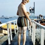 Jack Lemmon on the set of Some Like It Hot, 1958