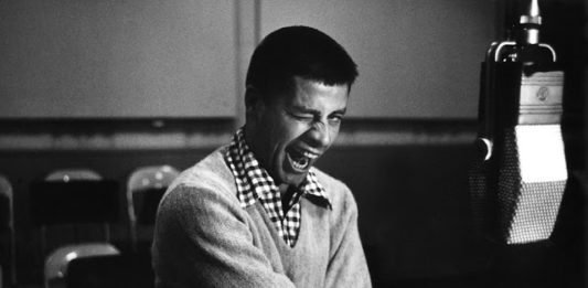 Jerry Lewis at a recording session for The Nagger, Hollywood, 1953