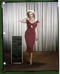 Marilyn Monroe in a costume test for NIAGARA 19526