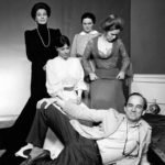 Ingmar Bergman com o elenco de Cries and Whispers; Ingrid Thulin, Kari Sylwan, Harriet Andersson e Liv Ullmann