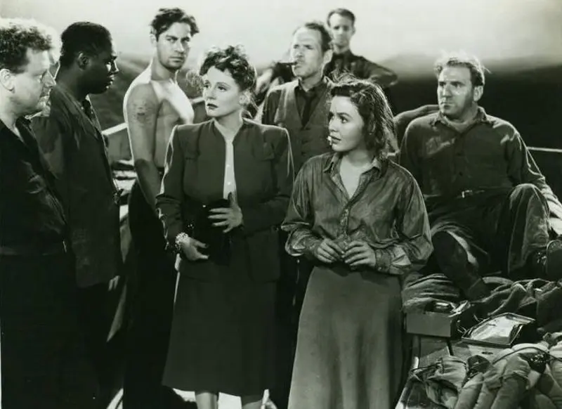 Tallulah-Bankhead-William-Bendix-Hume-Cronyn-Mary-Anderson-John-Hodiak-Henry-Hull-Canada-Lee-and-Walter-Slezak-in-Lifeboat-1944