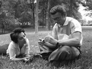 Elizabeth Taylor e James Dean em Giant